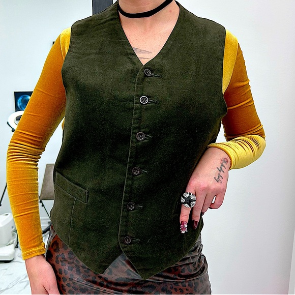 Vintage dark green west - Picture 1 of 5